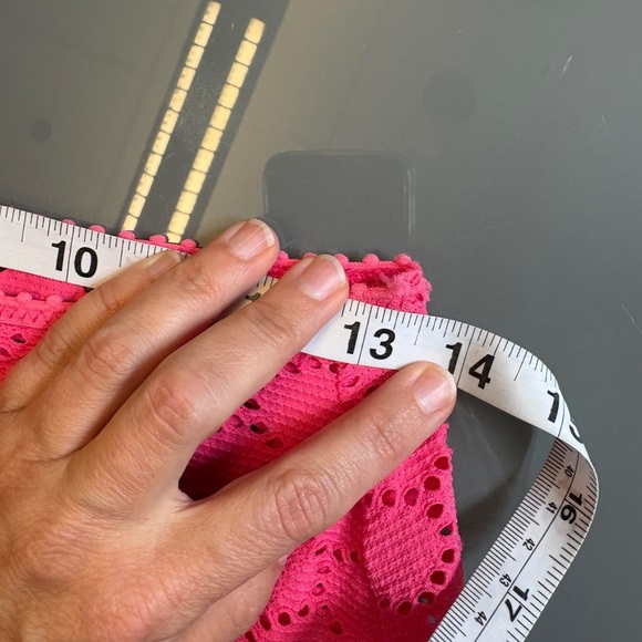 Robin Piccone Pink eyelet Mini swimsuit Coverup skirt resort summer size Small - Picture 5 of 6